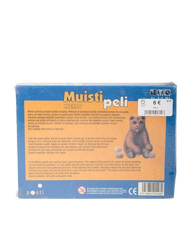 MEMO muistipeli - Lasten pelit - 10105509341 - 1