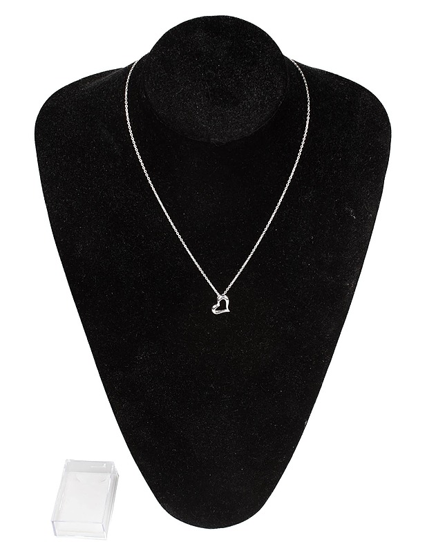 Hopeinen sydänriipus - Korut - 10105509346 - 0