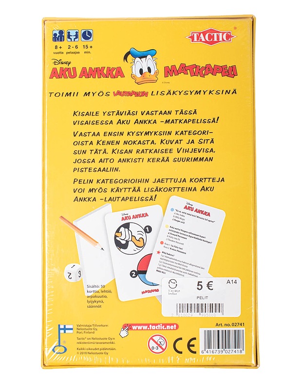 TACTIC Aku Ankka matkapeli - Lasten pelit - 10105509350 - 1