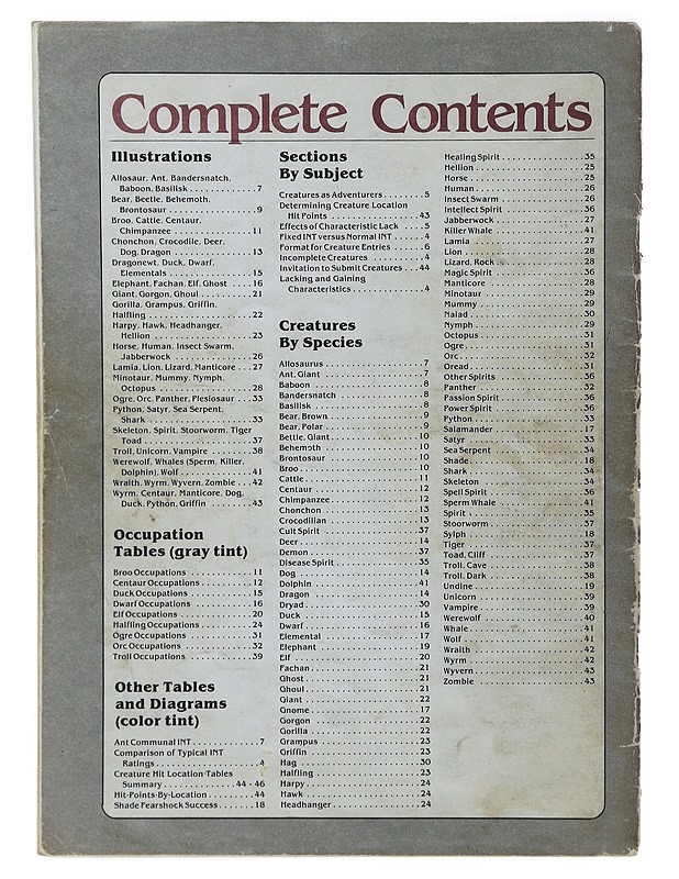 RuneQuest 3 : Creatures Book 4 - Petersen, Sandy - Fantasia- ja scifi - 10105509356 - 1