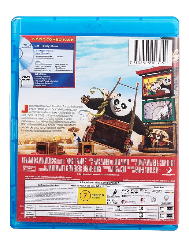 Kung Fu Panda 2 - Blu-ray + DVD - DVD-elokuvat - 10105509368 - 1