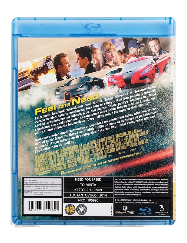 Need for speed - Blu-ray - Blu-ray-levyt - 10105509376 - 1