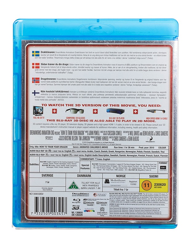 How To Train Your Dragon - Blu-ray - Blu-ray-levyt - 10105509387 - 1