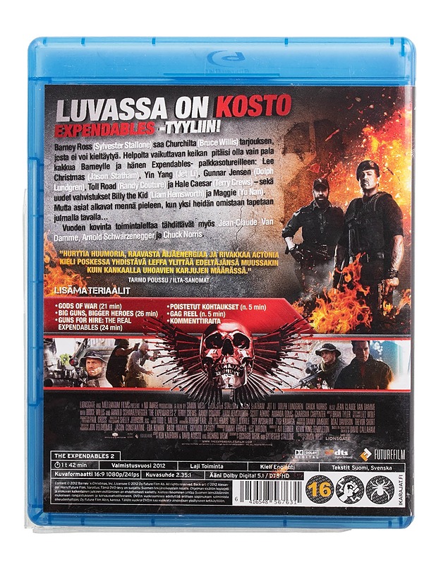The Expendables 2 - Blu-ray - Blu-ray-levyt - 10105509397 - 1