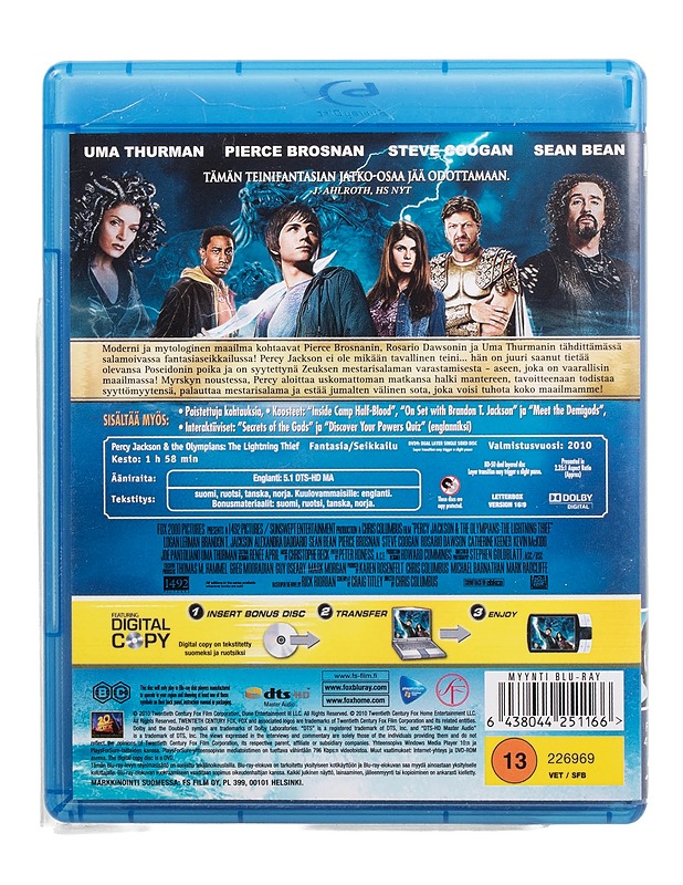 Percy Jackson & The Olympians: The Lightning Thief - Blu-ray - DVD-elokuvat - 10105509402 - 1