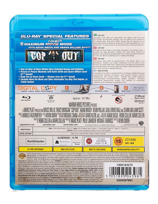 Cop Out - Blu-ray - Blu-ray-levyt - 10105509424 - 1