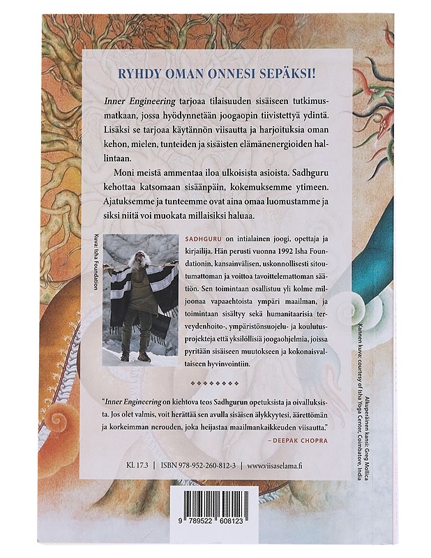 Inner engineering : joogin opas iloon - Vasudev, Jaggi - Tietokirjat ja oppaat - 10105509428 - 1