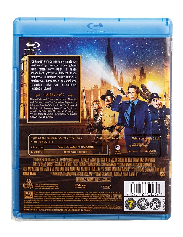 Night at the Museum: Secret of the Tomb - Blu-ray - Blu-ray-levyt - 10105509429 - 1