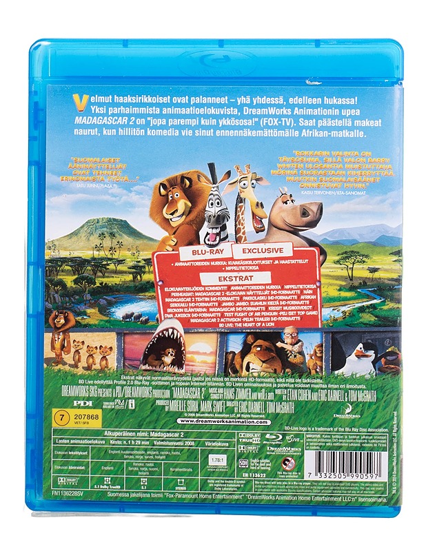 Madagascar 2 - Blu-Ray - Blu-ray-levyt - 10105509451 - 1