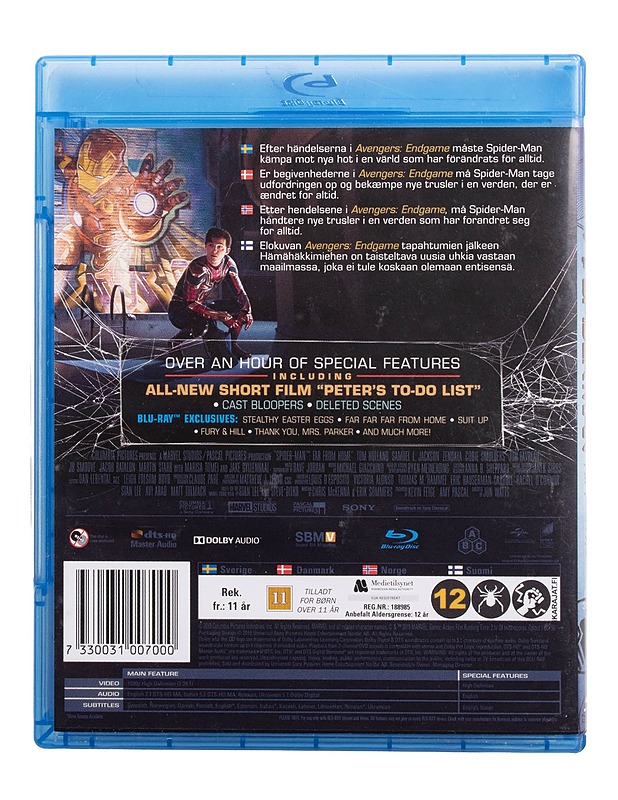 Spider-Man: Far from Home - Blu-ray - Blu-ray-levyt - 10105509455 - 1