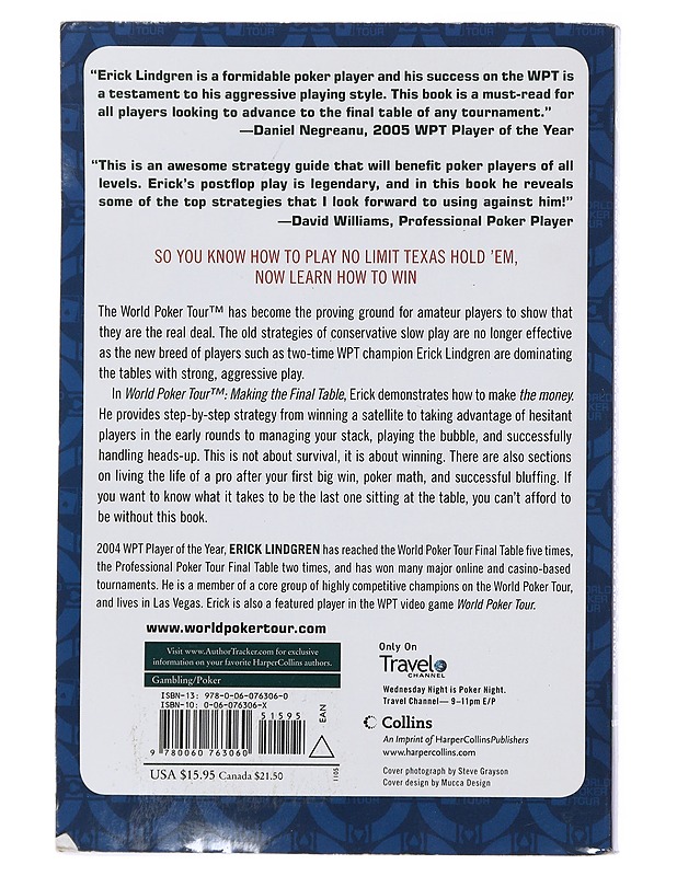 Making the Final Table - Erick Lindgren - Elämäkerrat ja muistelmat - 10105509489 - 1