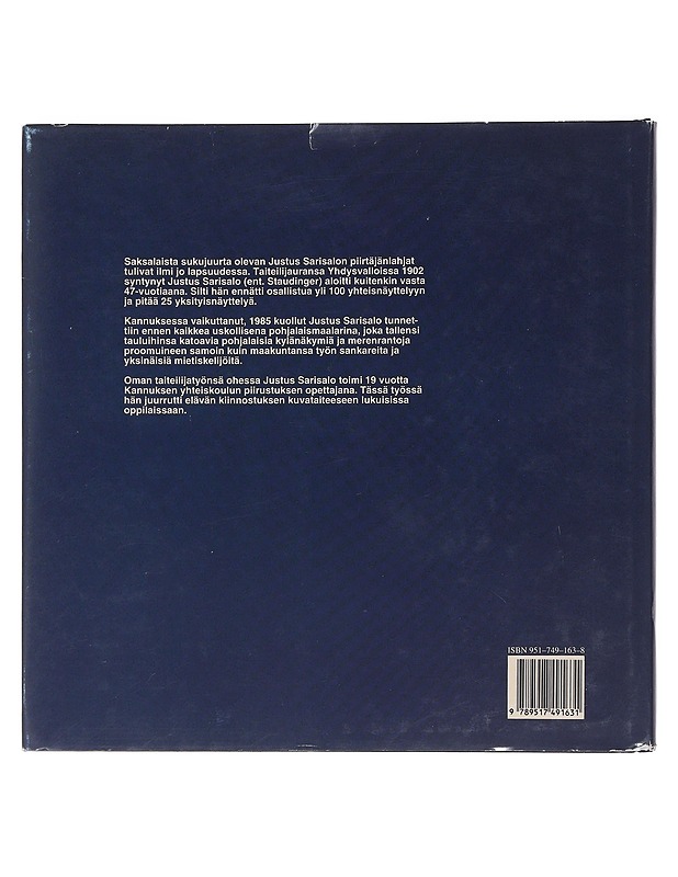 Justus Sarisalo : pohjalaistaiteilija - Hietaniemi, Marjatta - Elämäkerrat ja muistelmat - 10105509490 - 1
