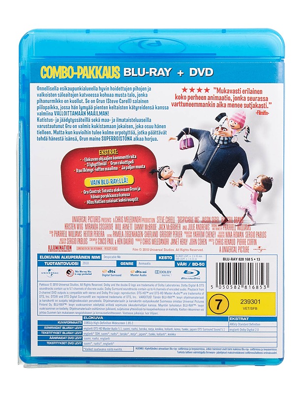 Itse Ilkimys - Blu-ray + DVD - DVD-elokuvat - 10105509501 - 1