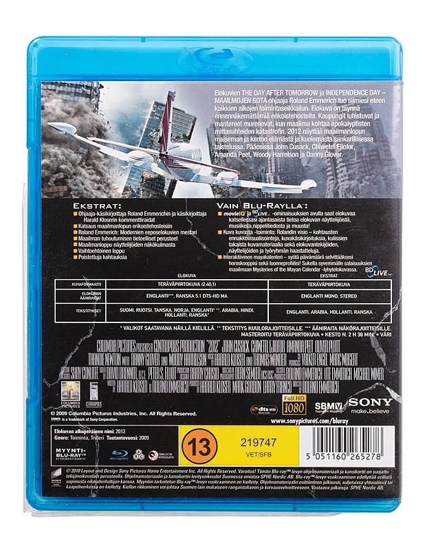 2012 - Blu-ray - Blu-ray-levyt - 10105509503 - 1