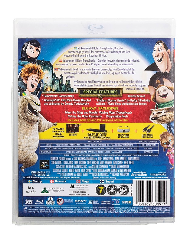 Hotel Transylvania 3D - Blu-ray - Blu-ray-levyt - 10105509528 - 1