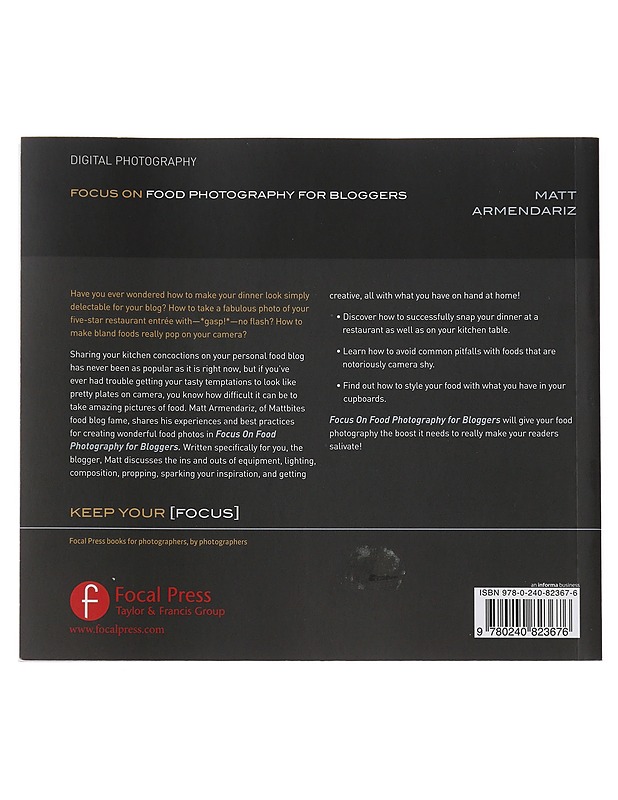 Food Photghraphy for Bloggers- Matt Armendariz - Harrastekirjat - 10105509532 - 1