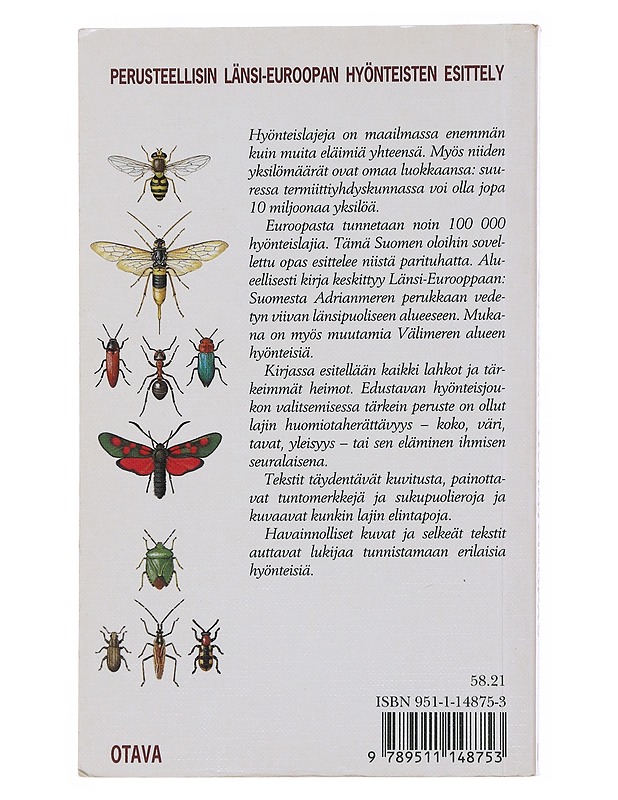 Euroopan hyönteisopas - Chinery, Michael - Harrastekirjat - 10105509544 - 1