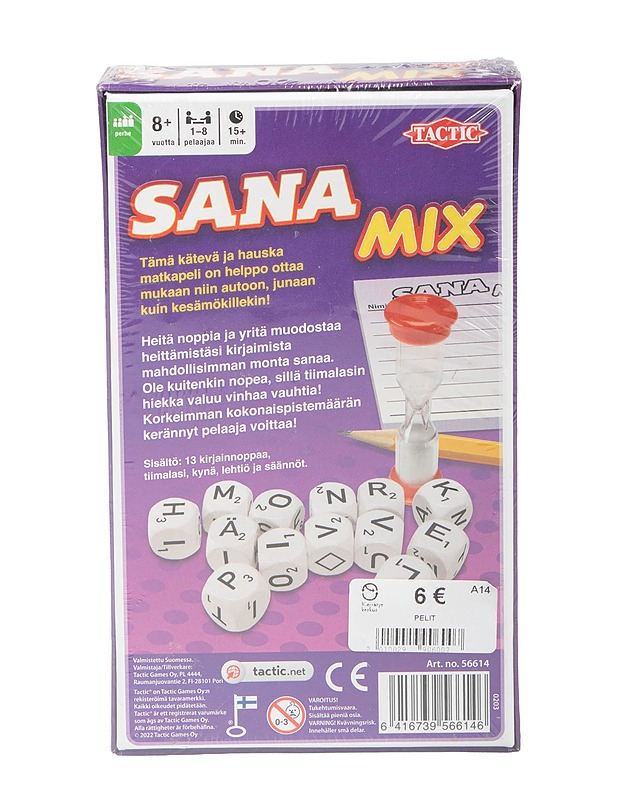 TACTIC Sanamix matkapeli - Lasten pelit - 10105509563 - 1