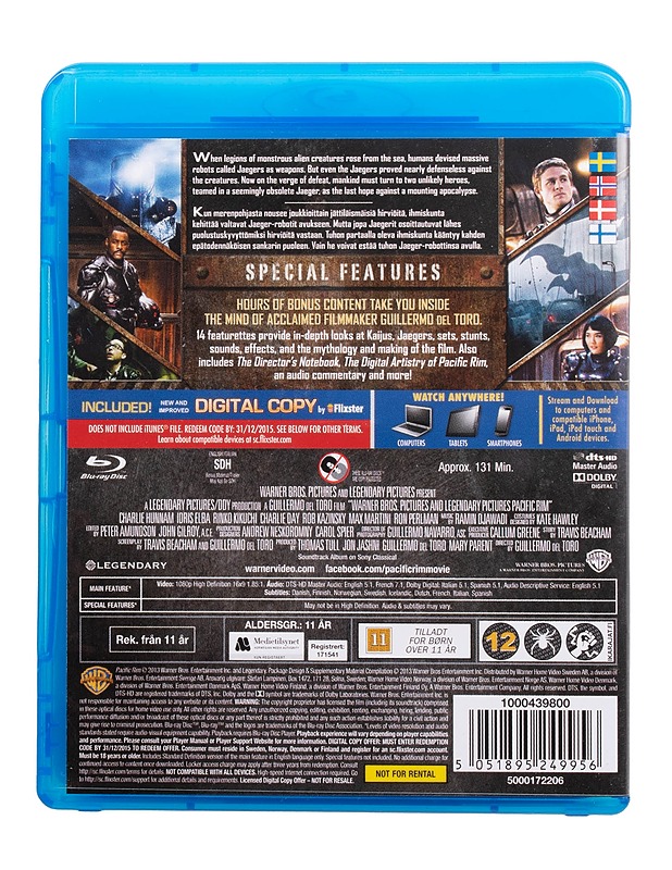 Pacific Rim - Blu-ray - Blu-ray-levyt - 10105509595 - 1