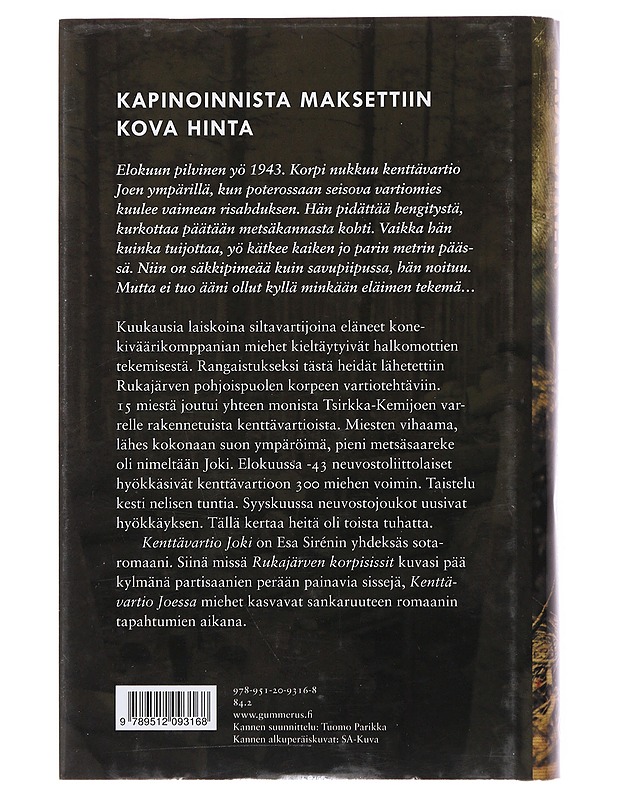 Kenttävartio Joki - Esa Sirén - Romaanit ja novellit - 10105509608 - 1