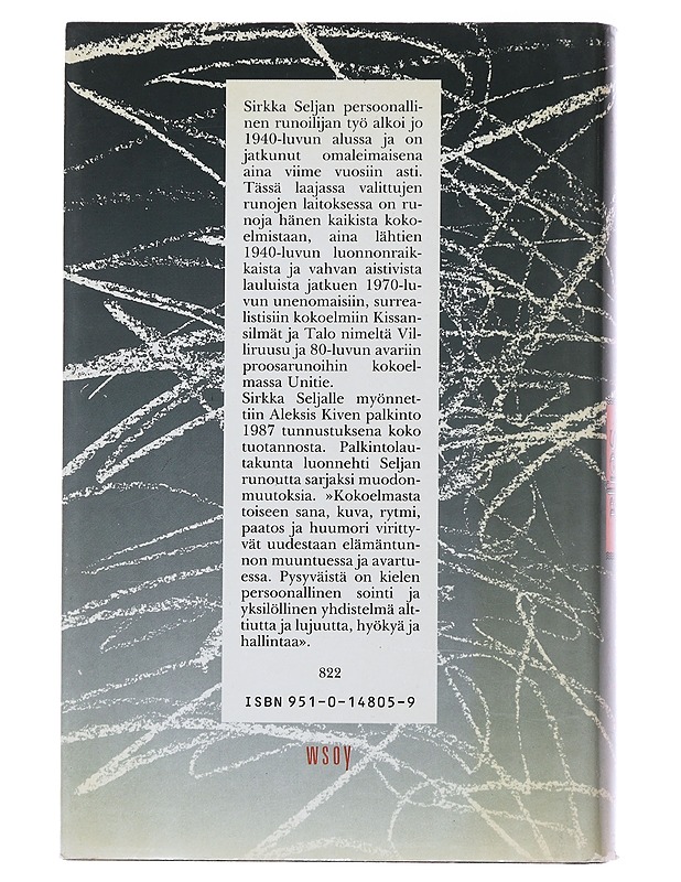 Aurinko on tallella : valitut runot 1942-1985 - Sirkka Selja - Runot ja näytelmät - 10105509611 - 1