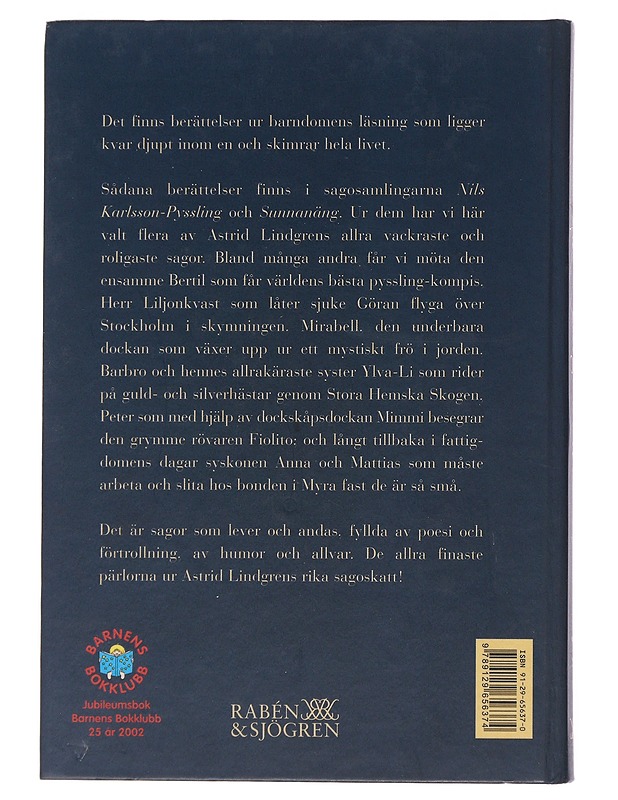 Sagobok - Lindgren, Astrid - Lastenkirjat - 10105509653 - 1