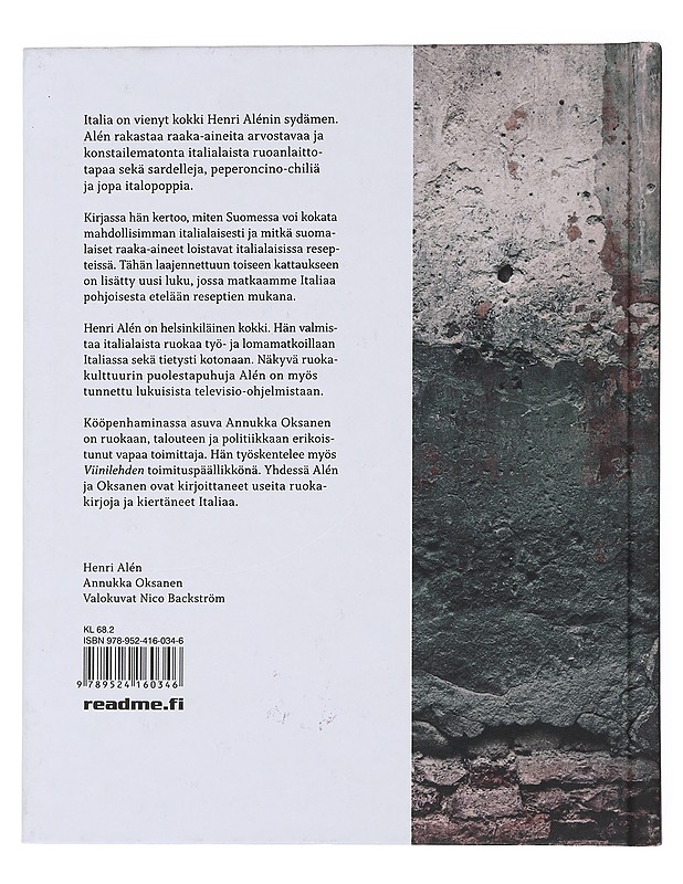 Henkan Italia : toinen laajennettu kattaus - Alén, Henri - Ruokakirjat - 10105509655 - 1