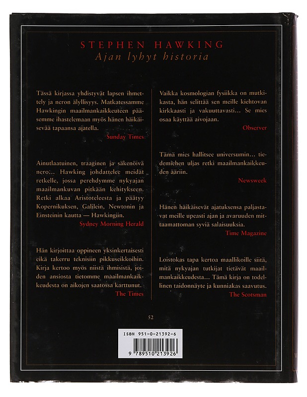 Ajan lyhyt historia : tarkistettu ja täydennetty, kuvitettu laitos - Stephen Hawking - Tietokirjat ja oppaat - 10105509847 - 1