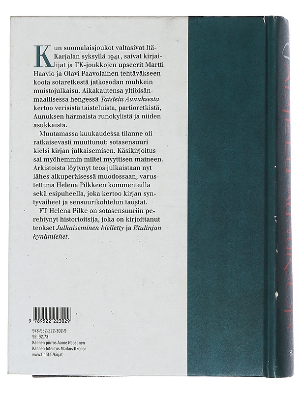 Taistelu Aunuksesta - Pilke, Helena - Elämäkerrat ja muistelmat - 10105509852 - 1