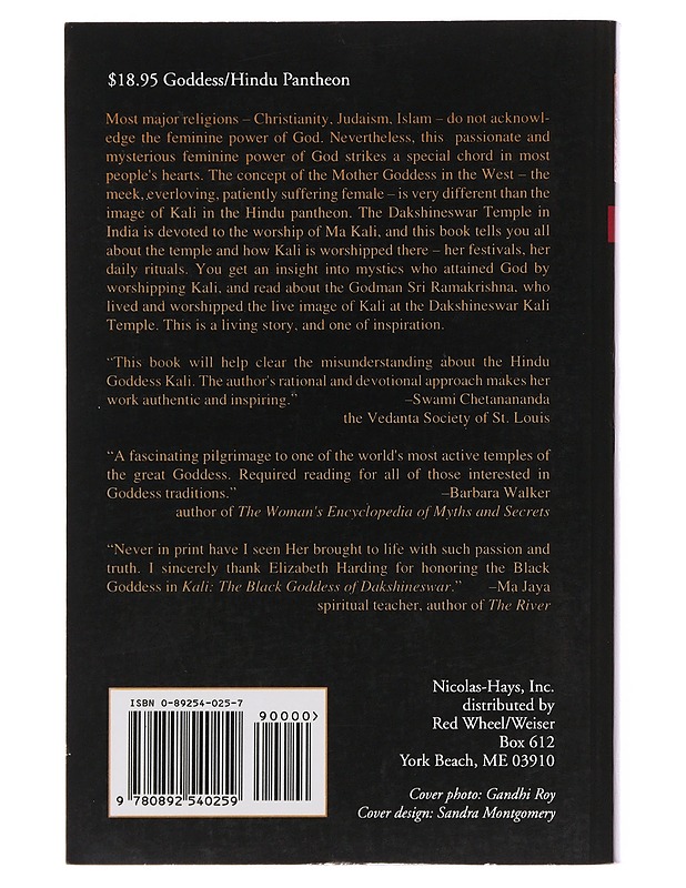Kali : The Black Goddess of Dakshineswar - Harding, Elizabeth U. - Tietokirjat ja oppaat - 10105509858 - 1