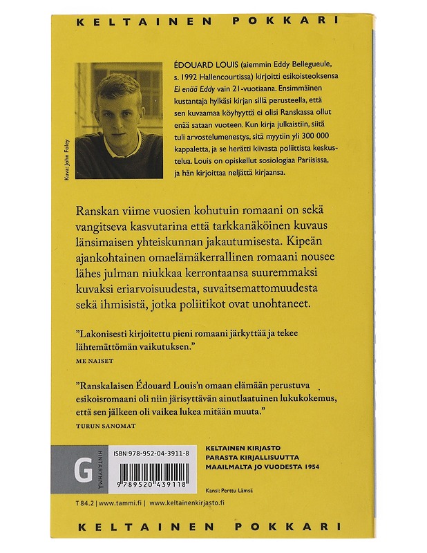 Ei enää Eddy - Louis, Édouard - Romaanit ja novellit - 10105509863 - 1
