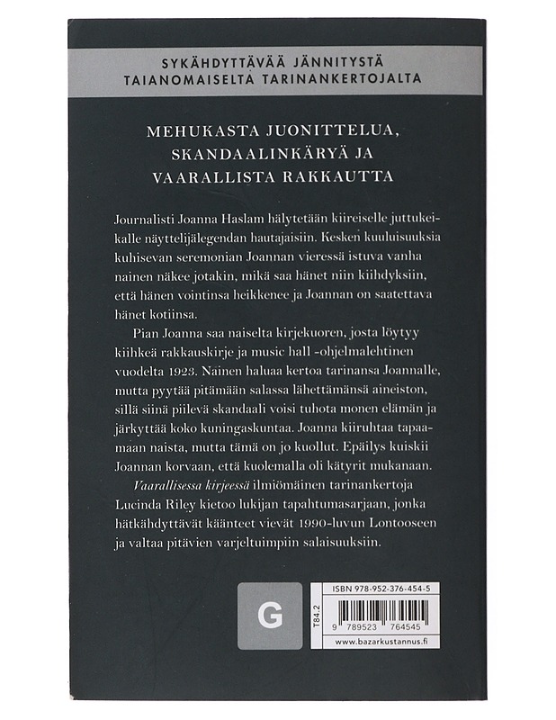 Vaarallinen kirje - Riley, Lucinda - Jännitys ja dekkarit - 10105509878 - 1