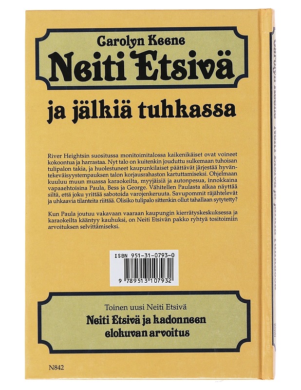 Neiti Etsivä ja jälkiä tuhkassa - Keene, Carolyn - Nuorten kirjat - 10105509885 - 1