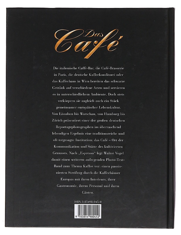 Das Cafe - Walter Vogel - Historiakirjat - 10105509930 - 1