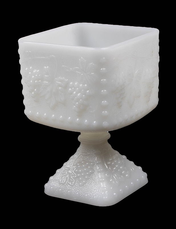 ANCHOR HOCKING jalallinen maitolasimalja - Tarjoiluastiat - 10105509956 - 0