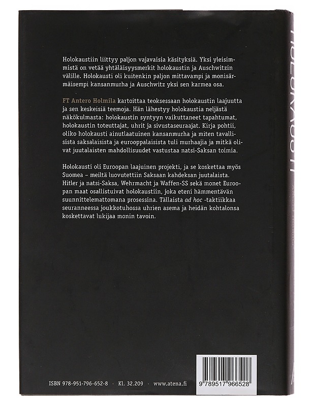 Holokausti - Antero Holmila - Historiakirjat - 10105509972 - 1