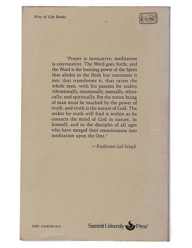 Prayer and Meditation - Jesus and Kuthumi - Historiakirjat - 10105509989 - 1