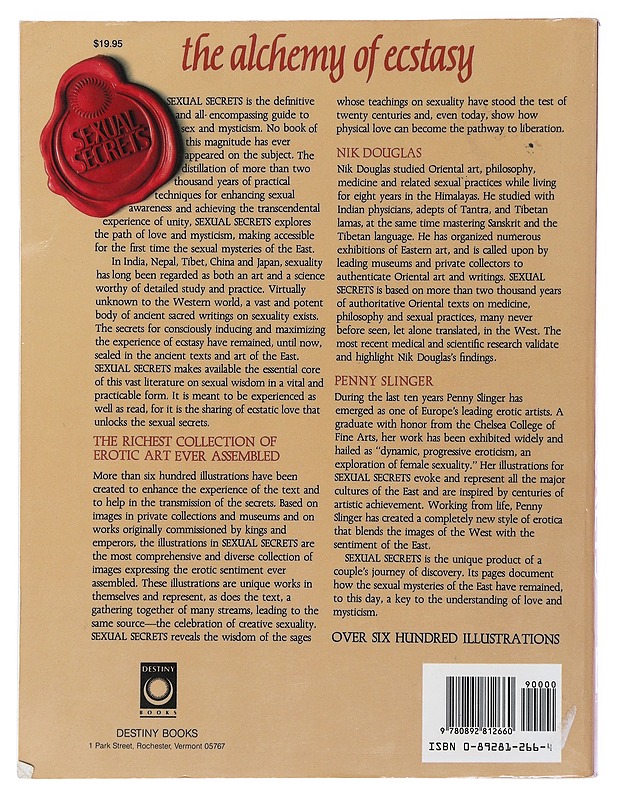 Sexual Secrets - Nik Douglas, Penny Slinger, K18 - Tietokirjat ja oppaat - 10105510000 - 1