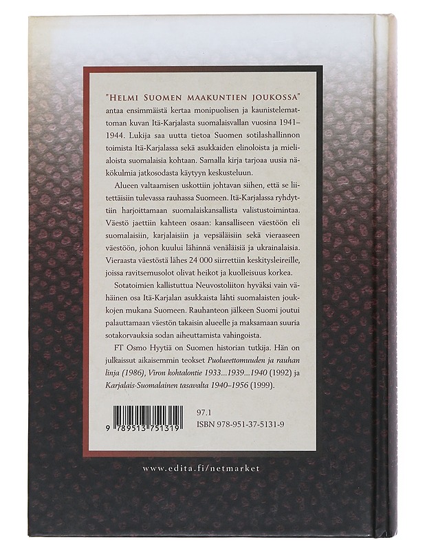 "Helmi Suomen maakuntien joukossa" - Osmo Hyytiä - Historiakirjat - 10105510017 - 1