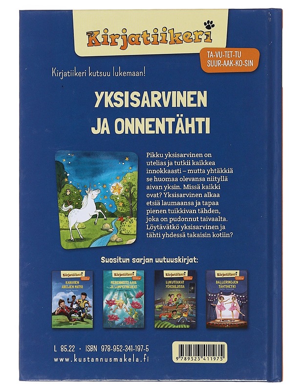 Yksisarvinen ja onnentähti - Moser, Annette - Lastenkirjat - 10105510070 - 1