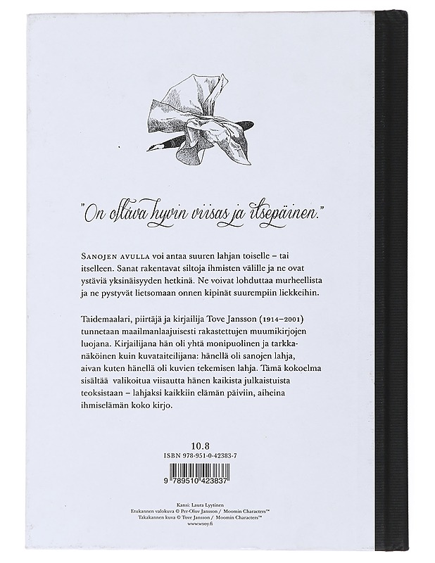 Sanojen lahja : valitut sitaatit - Jansson, Tove - Romaanit ja novellit - 10105510069 - 1