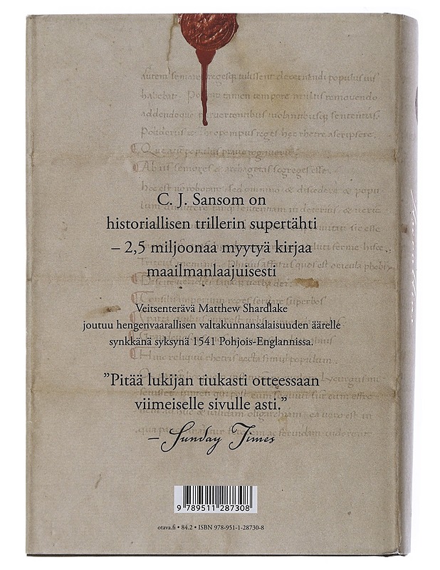 Itsevaltias - Sansom, C. J. - Jännitys ja dekkarit - 10105510090 - 1