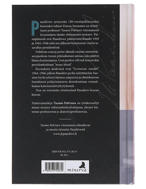 Hirmuisten vuosien valtiomies - Polvinen, Tuomo - Elämäkerrat ja muistelmat - 10105510155 - 1