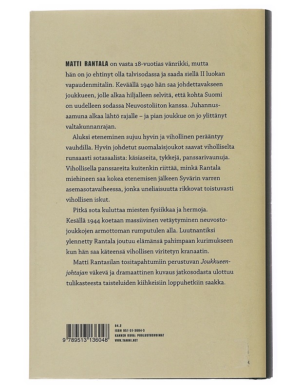Joukkueenjohtaja - Matti Rantasila - Romaanit ja novellit - 10105510185 - 1