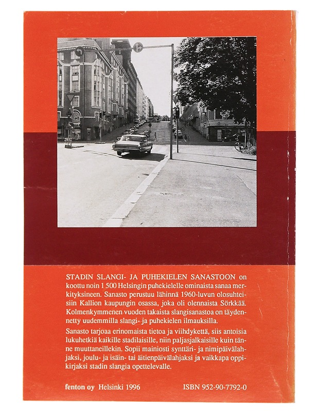 Stadin slangi- ja puhekielen sanasto - Kivi Kallio - Tietokirjat ja oppaat - 10105510202 - 1