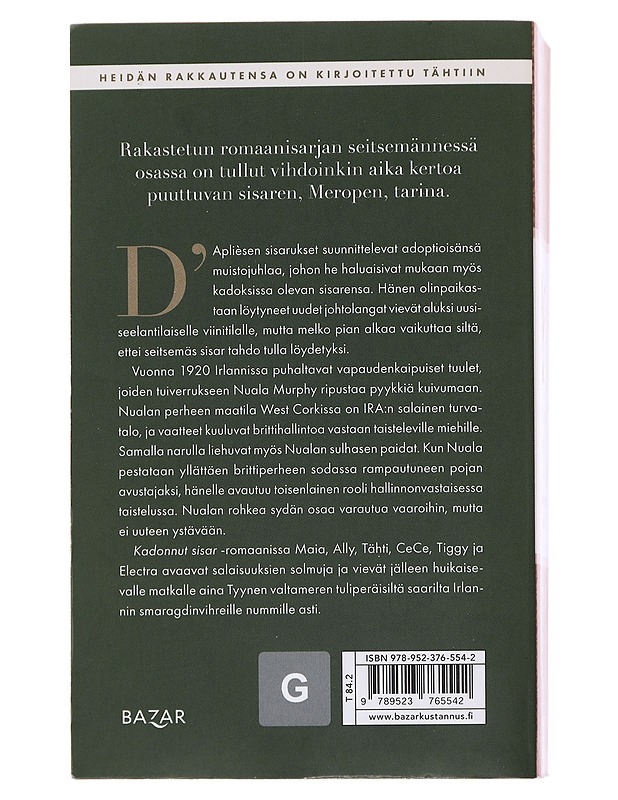 Kadonnut sisar - Riley, Lucinda - Romaanit ja novellit - 10105510203 - 1