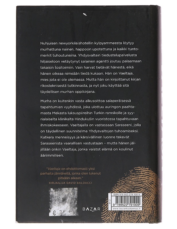 Vaeltaja - Hayes, Terry - Jännitys ja dekkarit - 10105510210 - 1