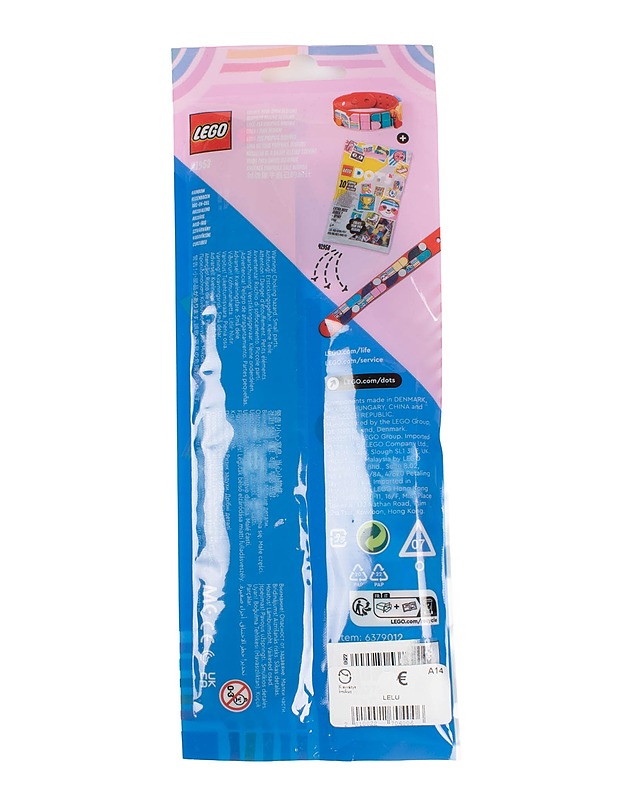 LEGO Dots Sateenkaarirannekoru ja riipukset #41953 askartelusetti - Lasten lelut - 10105510214 - 1