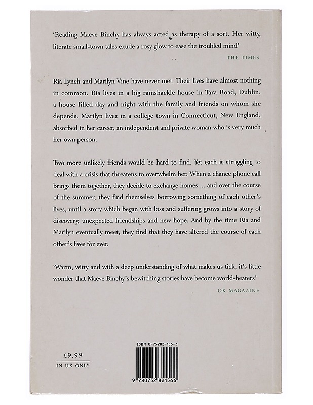 Tara Road - Maeve Binchy - Romaanit ja novellit - 10105510223 - 1