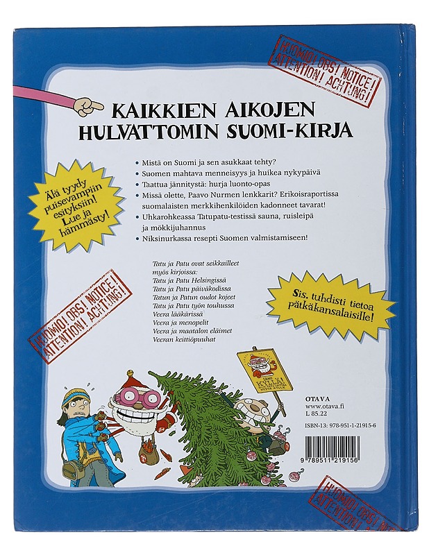 Tatun ja Patun Suomi - Havukainen, Aino - Lastenkirjat - 10105510240 - 1